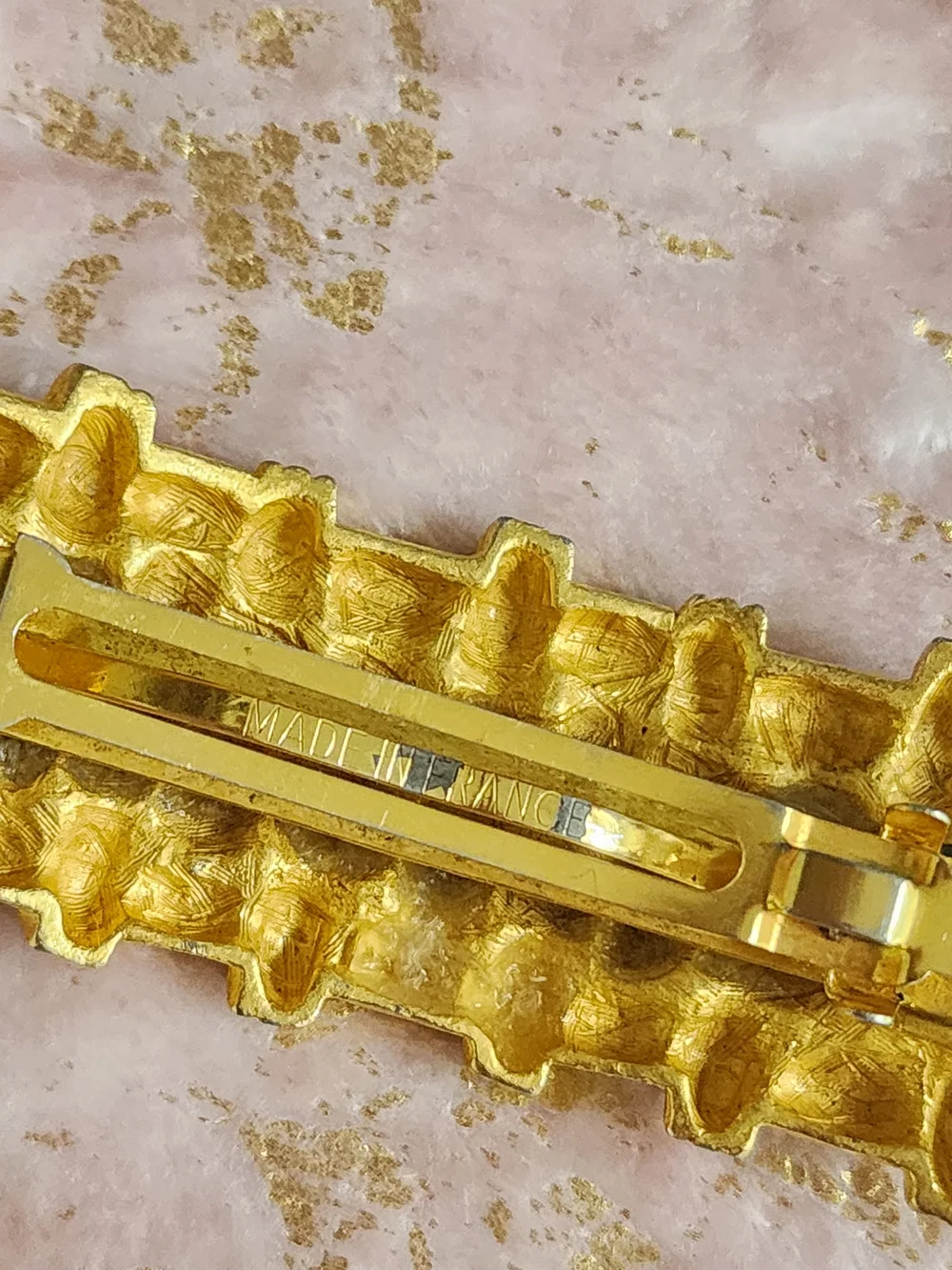 HAIR CLIP | Gold Woven Barrette Hair Clip